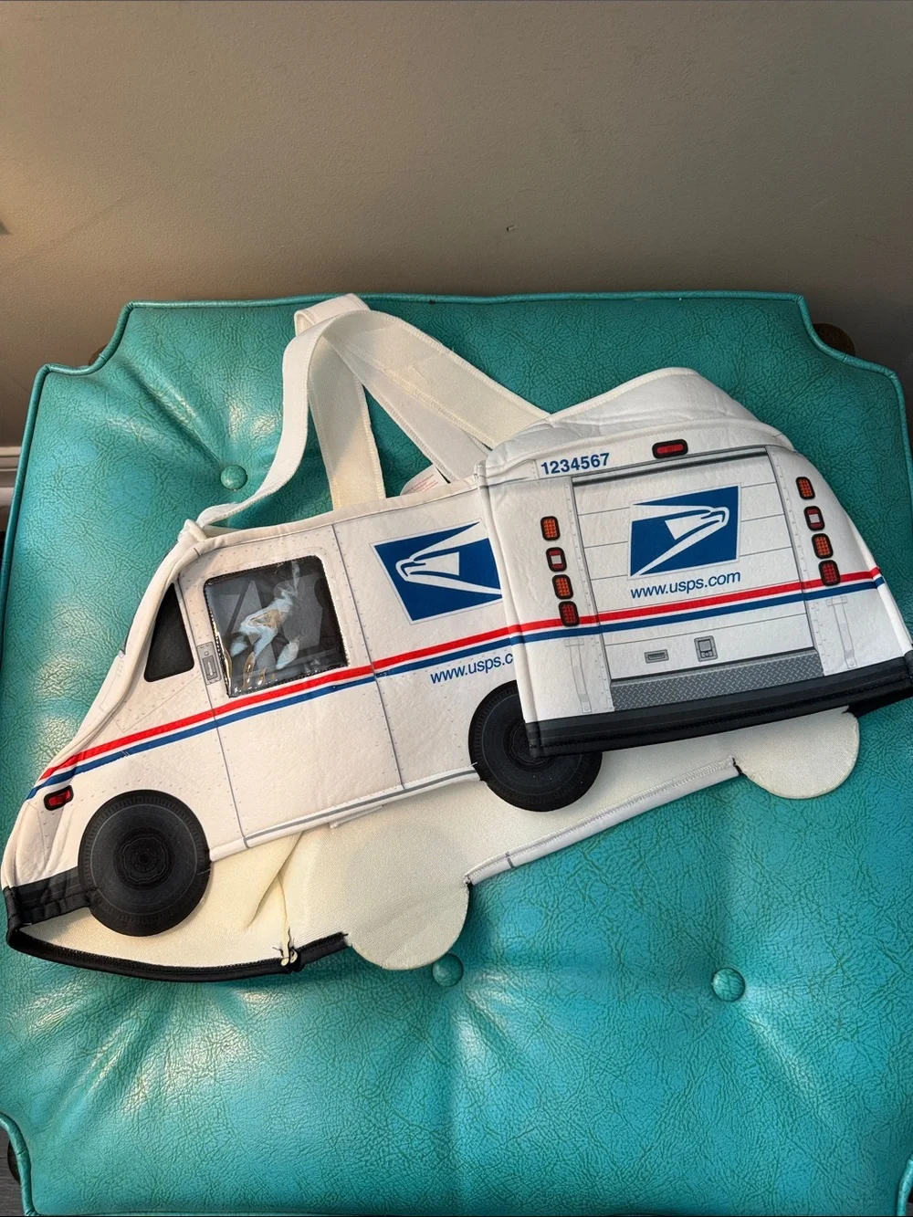 USPS Mail Truck Kids Halloween Costume toddler 4T